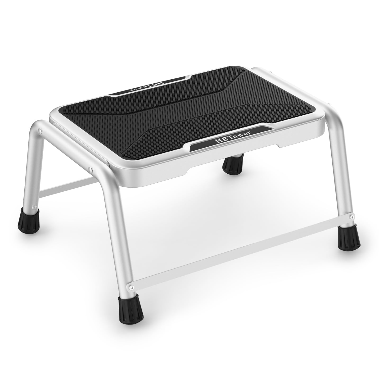 Step Stool, Hbtower Step Stools For Adults Kids With Non-Slip Rubber Feet, Holds Up To 600 Lbs, Lightweight Stepping Stools For